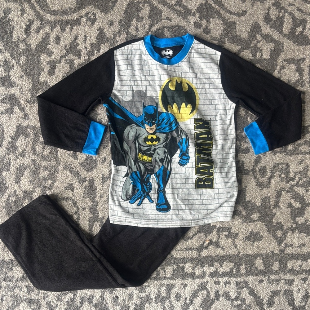 Batman Kids Pajama Set - Black, Blue, and White